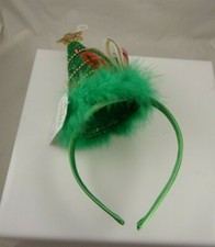 Christmas tree Headband Christmas head band green red festive