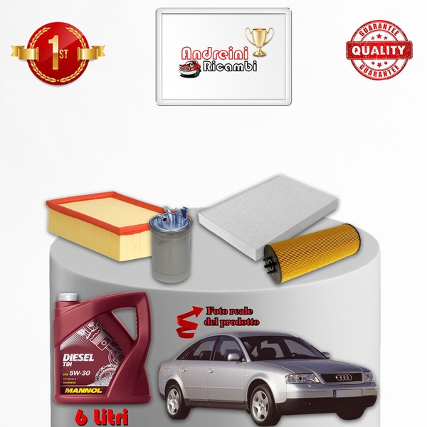 Wartungsset Filter Und ÖL Audi A6 C5 2.5 TDI V6 132KW 180PS 2003-image