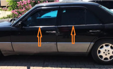 Fit For Mercedes W124 E Class Chrome Window Trims 4 Pcs 1984-1995 Fit For Mercedes W124 E Class Chrome Window Trims 4 Pcs 1984-1995