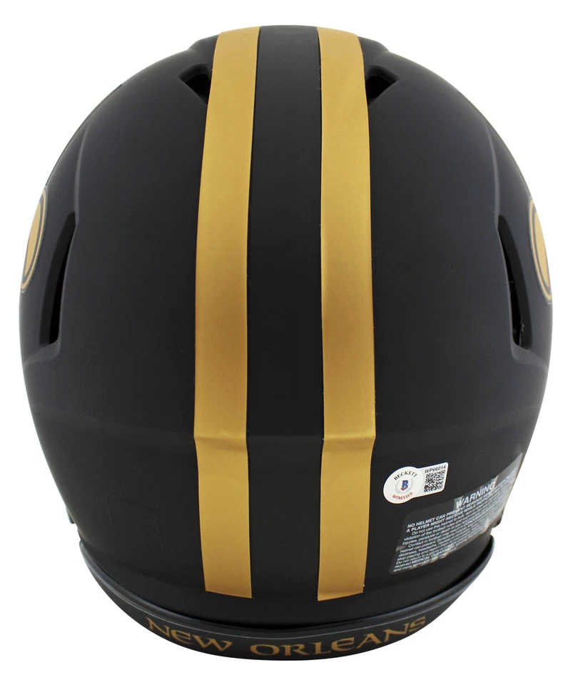 Шлем Saints Michael Thomas Signed Eclipse полноразмерный Speed Proline BAS Witness - Изображение 2 из 3