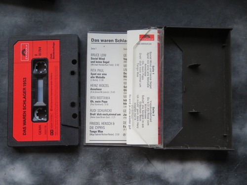 Musikkassette Das waren Schlager 1953 Oh, mein Papa Rose vom Wörthersee Annelies - Bild 3 von 9