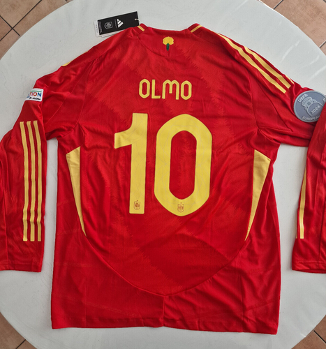 ADIDAS OFFICIAL ORIGINAL SHIRT SPAIN HOME EURO 2024 SIZE XL AUTHENTIC ELMO 10 LS - Picture 8 of 11