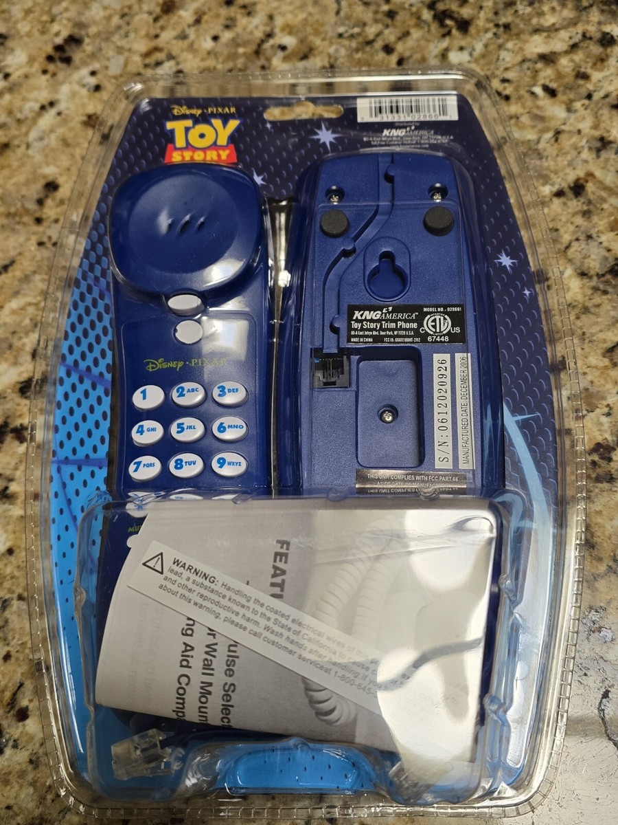 Disney Pixar Phone Toy Story Buzz Lightyear Trim Line Corded VTG
