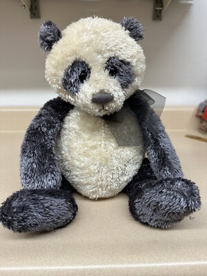 VGUC-17” Gund Heads Tales Black White Panda Bear Plush Stuffed