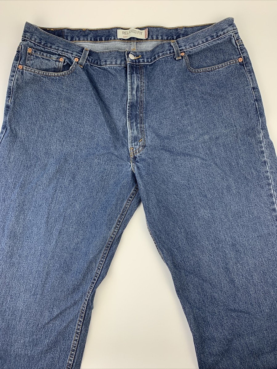 Levi's 550 Relaxed Fit Mens Medium Wash Denim Jeans 46 X 30