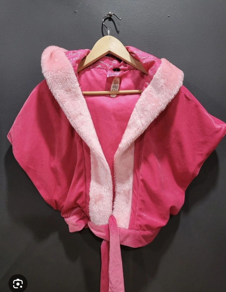 Sexy Vintage Victoria’s Secret Long pink rhinestone gloves And Santa Costume - Image 2 of 4