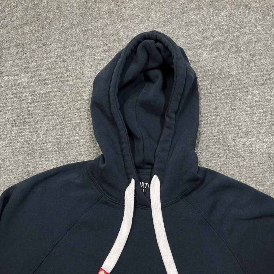 Sportiqe Hoodie Mens Small Blue Raglan Sweatshirt Kangaroo Pockets - Image 2 of 4