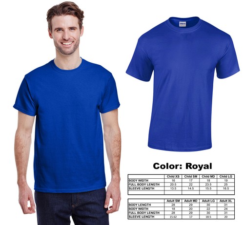 New Gildan G500 T-Shirts 100% Heavy Cotton COMBINE Any COLOR, Any SIZE Multipack - Picture 6 of 7