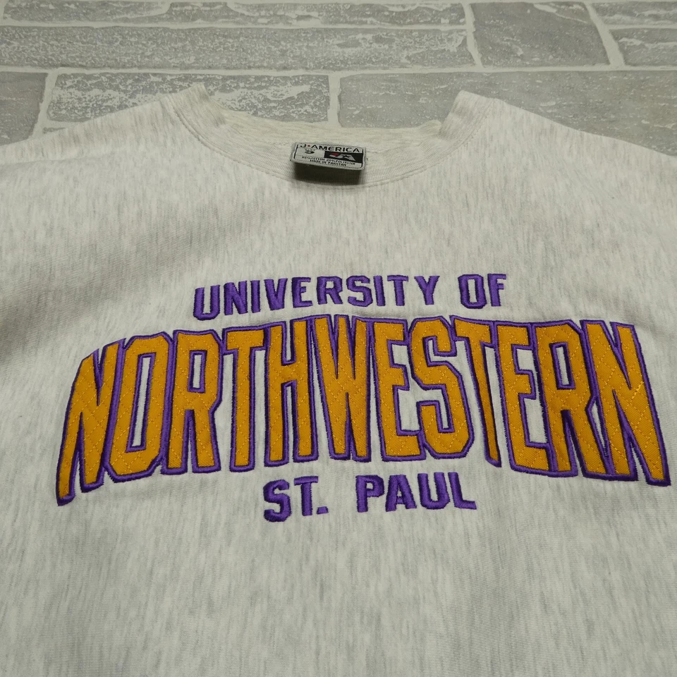 Sudadera vintage University of Northwestern St. Paul talla pequeña bordada Foto 2 de 4
