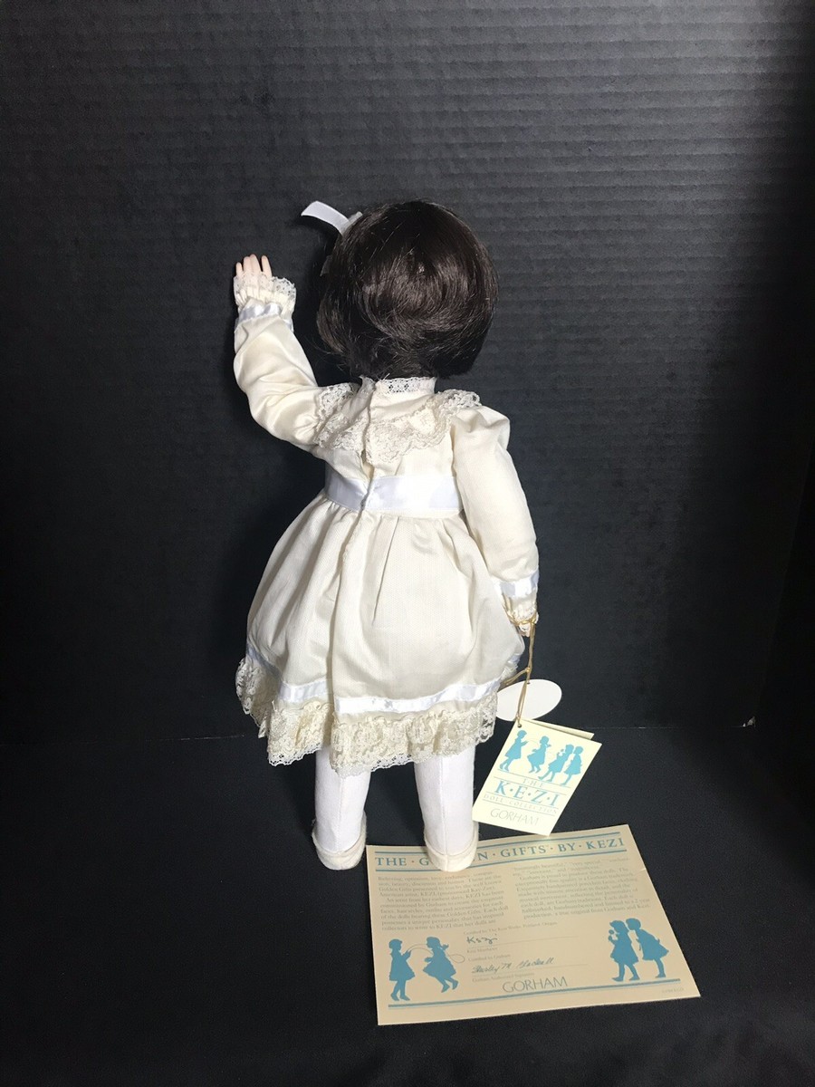 Kezi Vintage Musical Collectible 16” Porcelain Doll, 1984 Gorham