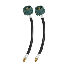 Pair (2) RV 12" Pigtail Propane Gas Hose Tank Connector Trailer