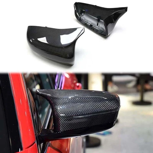 Dry Carbon Fiber Side Mirror Cover Caps Replace for BMW M8 F92 2019-2022