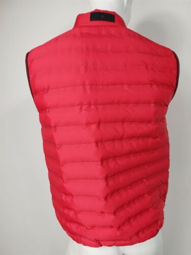 MICHAEL KORS x TECH Red Eco Down Quilted Puffer Vest sz M NWT $198 - Picture 3 of 5