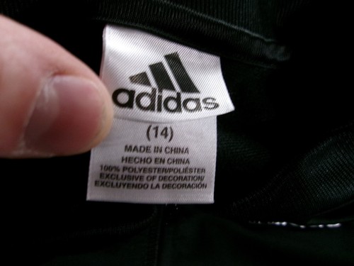 Adidas Tack Suit Youth Large Black Full Zip Jacket Sweatpants Running Jogging - Picture 7 of 22