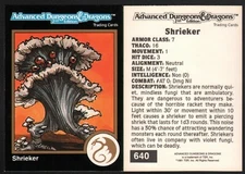 1991 TSR AD&D Gold Border RPG Fantasy Art Card #640 Dungeons & Dragons ~ Monster