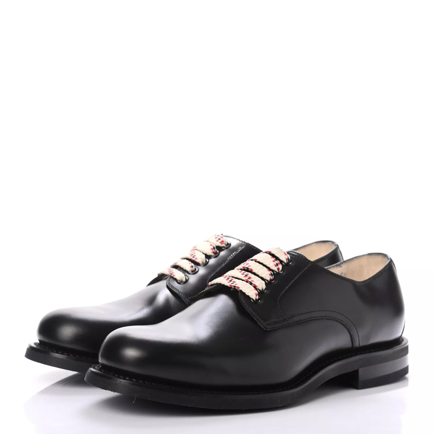 Chaussures derby homme Gucci Z3618 cuir noir à lacets pointure 10 Gucci
