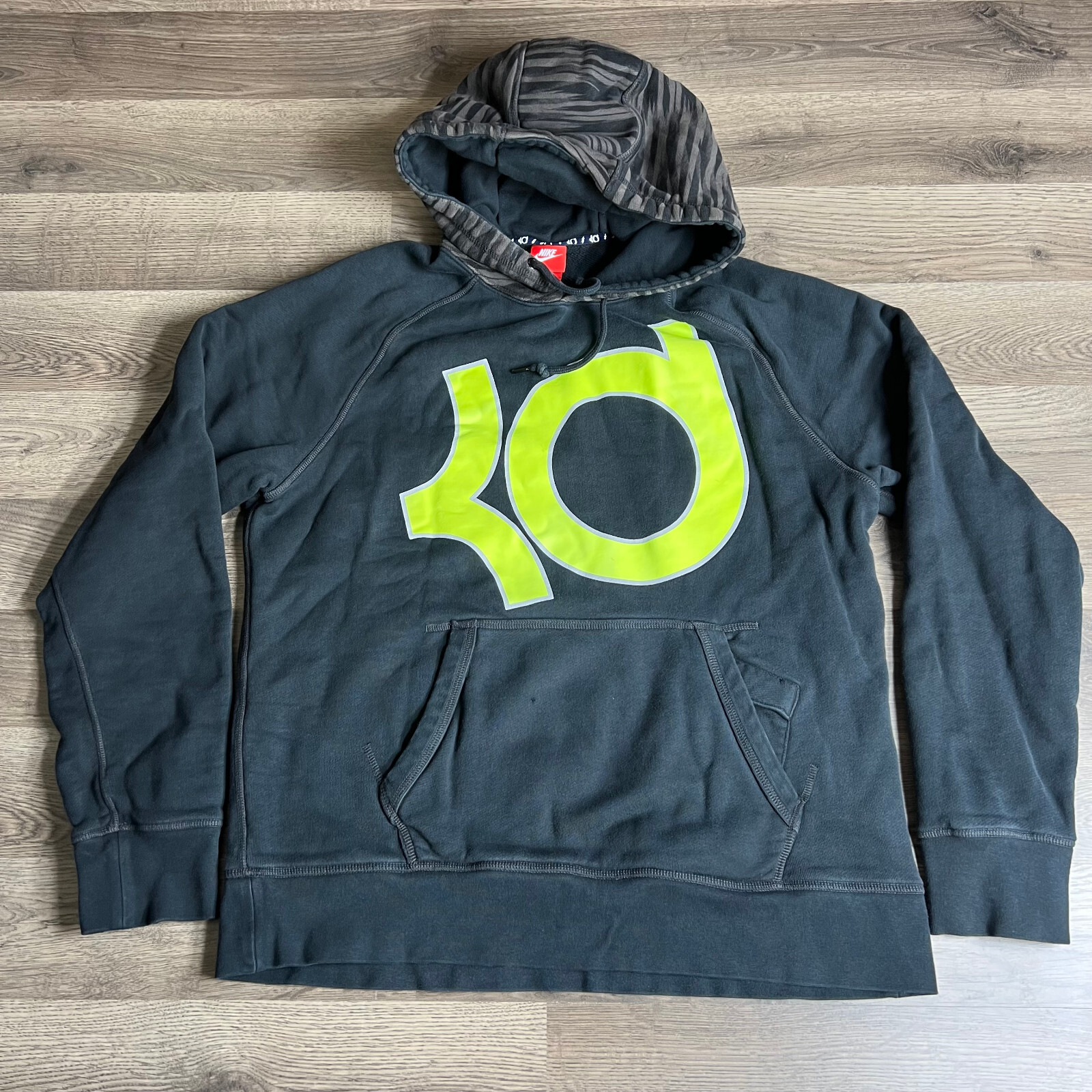 Nike Kevin Durant Hoodie Pullover Sweatshirt Sz Menu0026#039;s L Big Logo Black  | eBay