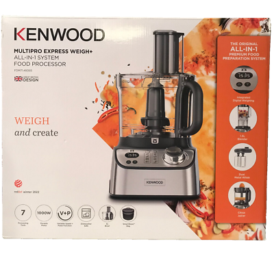 Kenwood FDM71.900SS MultiPro Express Weigh Foodprocessor 1000W RVS/Zwart