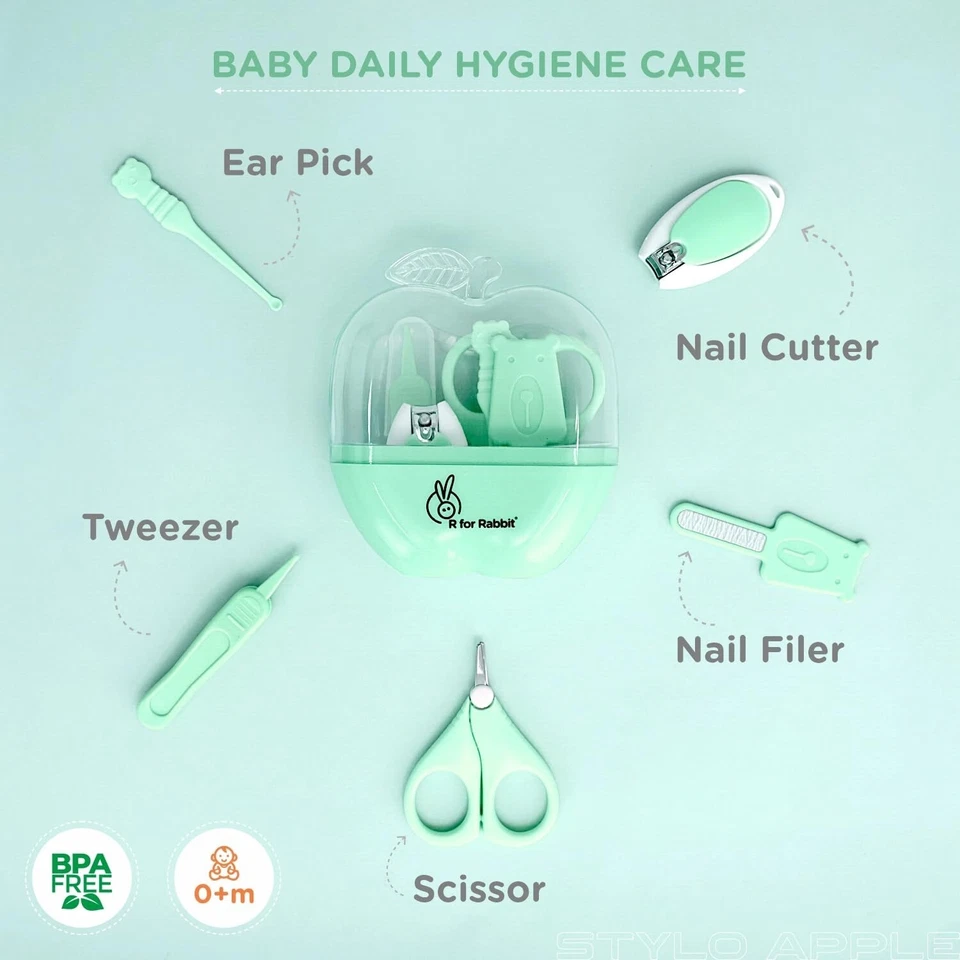 R for Rabbit Stylo Apple New Born Baby 5 in1 Nail Grooming Kit for Baby - Изображение 2 из 4