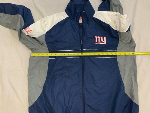 NFL MENS ATHLETIC FULL ZIP UNLINED LIGHTWEIGHT JACKET NEW YORK NY SIZE L LARGE - Picture 5 of 5