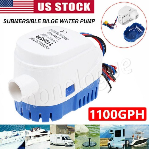 Automatic Boat Bilge Pump 12V 1100GPH Auto Submersible Electric Water Pump US - Picture 15 of 32