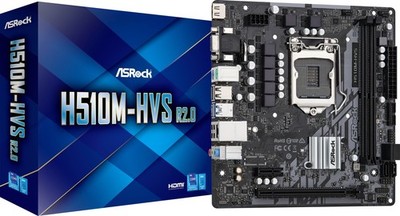 ASRock H510M-HVS R2.0 Mainboard Intel H510 Sockel 1200 DDR4 7.1 Sound USB 3.0