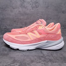 NEW BALANCE 990v6 Made in USA Running Shoes Mens Size 11 Sunrise Rose White