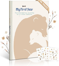 Baby Memory Book for Boys   Boho Design, 84-Page Hardcover Keepsake Journal for