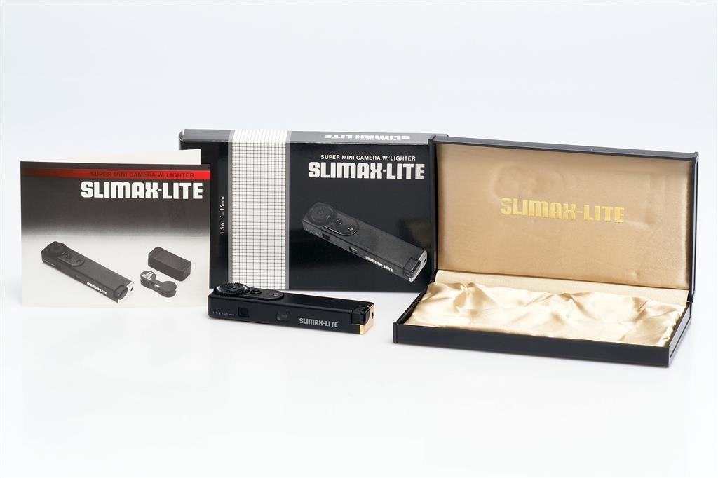 SLIMAX-LITE Subminiature Camera w. Lighter Minox Film Type