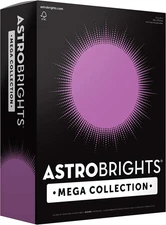 Astrobrights Mega Collection Colored Paper, 8 ½ X 11, 24 Lb/89 Gsm, Bright Purpl