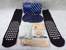 NEW UNITED AIRLINES BROOKS BROTHERS SEALED 12 PIECE AMENITY KIT IN ZIPPERED BAG