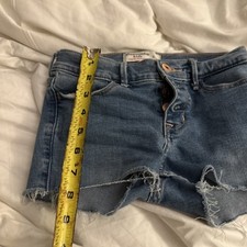 abercrombie kids denim shorts super skinny 11/12 Shorts button up clean