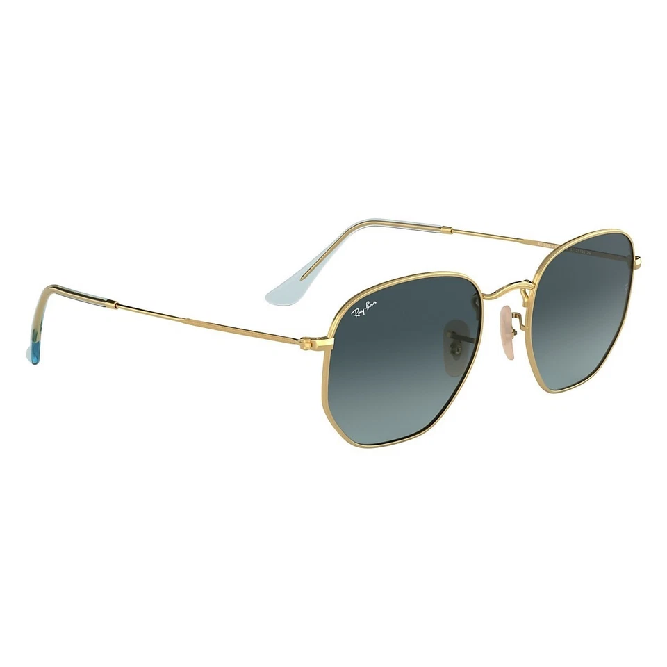 Lunettes de Soleil Ray-ban Rb3548n hexagonale 91233m Doré / Bleu Dégradé Cal.51