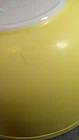 PYREX LARGE YELLOW BOWL  404  4 QUART   VG    USED COND