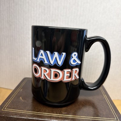 Vtg. 2001 Law & Order Original NBC Studios USA Television Coffee Mug Promo RARE