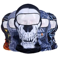 Halloween Skull Ghost Balaclava Cosplay Costume Ghost Full Face Bike Face Mask
