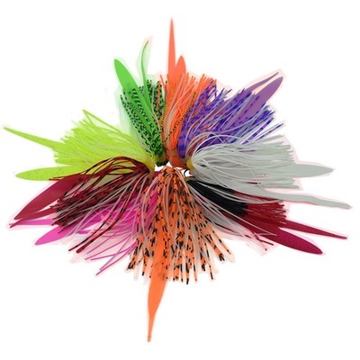 50Pcs Riverruns Silicone Skirts Fishing Lure Skirt Replacement for Spinnerbaits