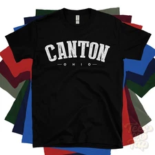 CANTON OHIO T-SHIRT Stark USA retro varsity college style hometown gift idea