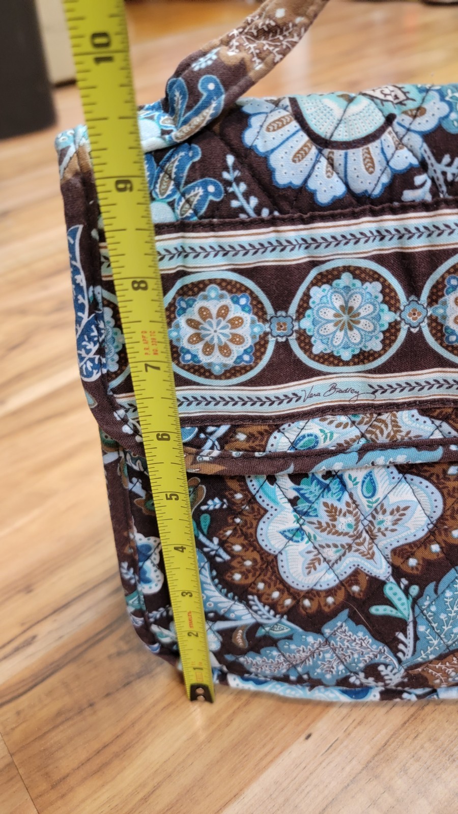 Vera Bradley Java Blue Brown Pattern 2 Piece Set … - image 9