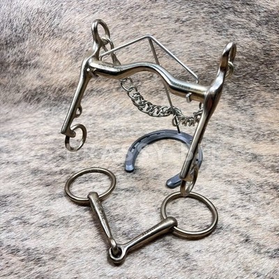 5.25'' MetaLab AlBaCon Ported Weymouth & Bradoon Snaffle