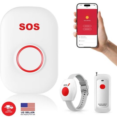 Life Alert Systems for Seniors No Monthly Fee Wi-Fi APP Control Elderly Alarm Ca
