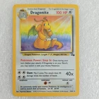 Pokémon Dragonite Fossil 4/62 Holo Rare 100 HP English Wizards 1999 Card