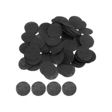 300pcs Round Felt Circles, 25mm 1" Craft Felt Pads Non-Woven Fabric Pad Black