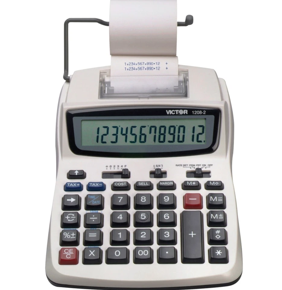 Victor 1208-2 Printing Calculator - Image 2 of 4