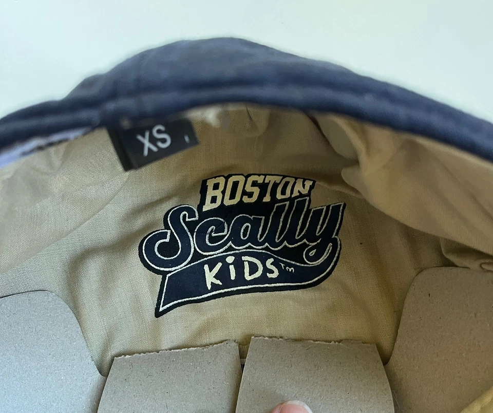 Boston Scally Kids Navy Blue Newsboy Cap Sz Large Ivy Cap Just like dad - Image 3 of 3
