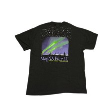 Vintage Hanes Beefy-T Roche MagNA Pure LC Northern Lights T-Shirt Black Large