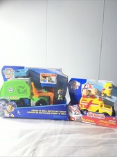 Vehículo de escombros de rescate de bomberos PAW Patrol + Juego de camión Crush 'N' Roll