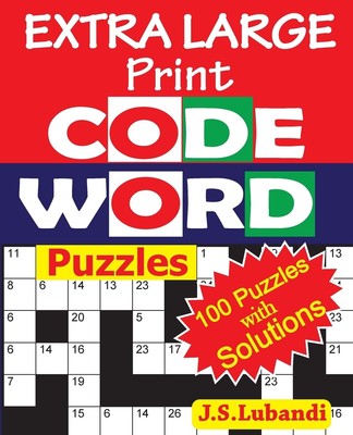 EXTRA LARGE Print CODEWORD Puzzles (Extra Large Codeword For... 