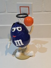 M&M Basketball Player Candy Dispenser Blue Peanut. M&M's Collectable Large 10”