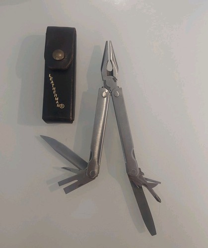 Vintage Leatherman PST Multitool mit Lederscheide USA 09/1993 leichter Rost
